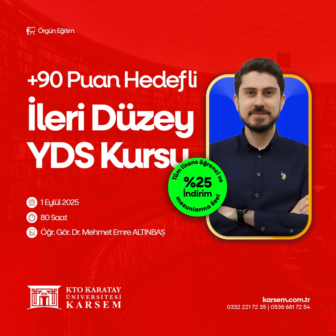 İLERİ DÜZEY YDS KURSU